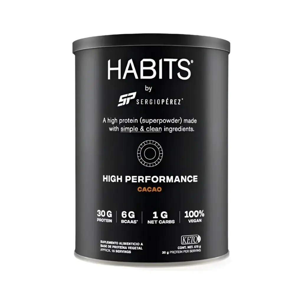Proteína Habits Vegana By Checo Perez 578g Cacao