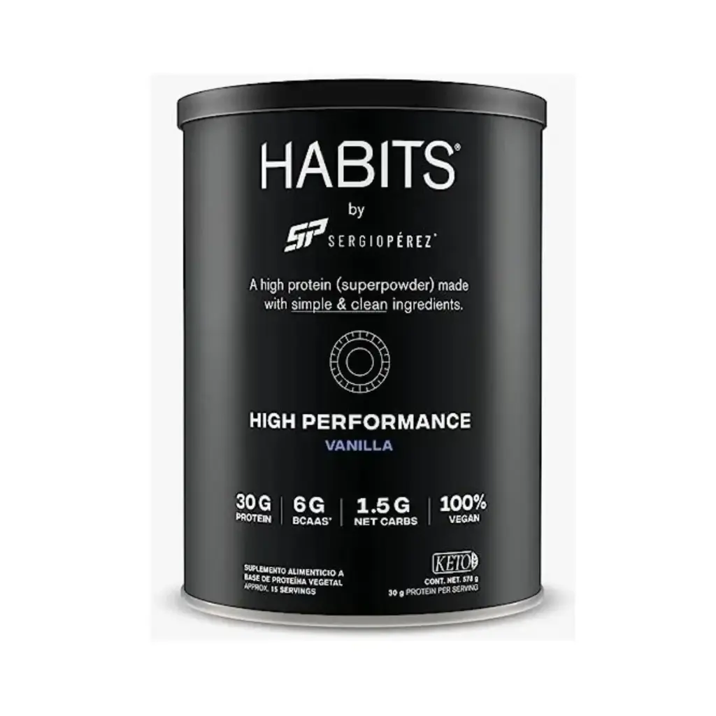 [7501468149629] Habits Proteína Vegana By Checo Perez 578g Vainilla 