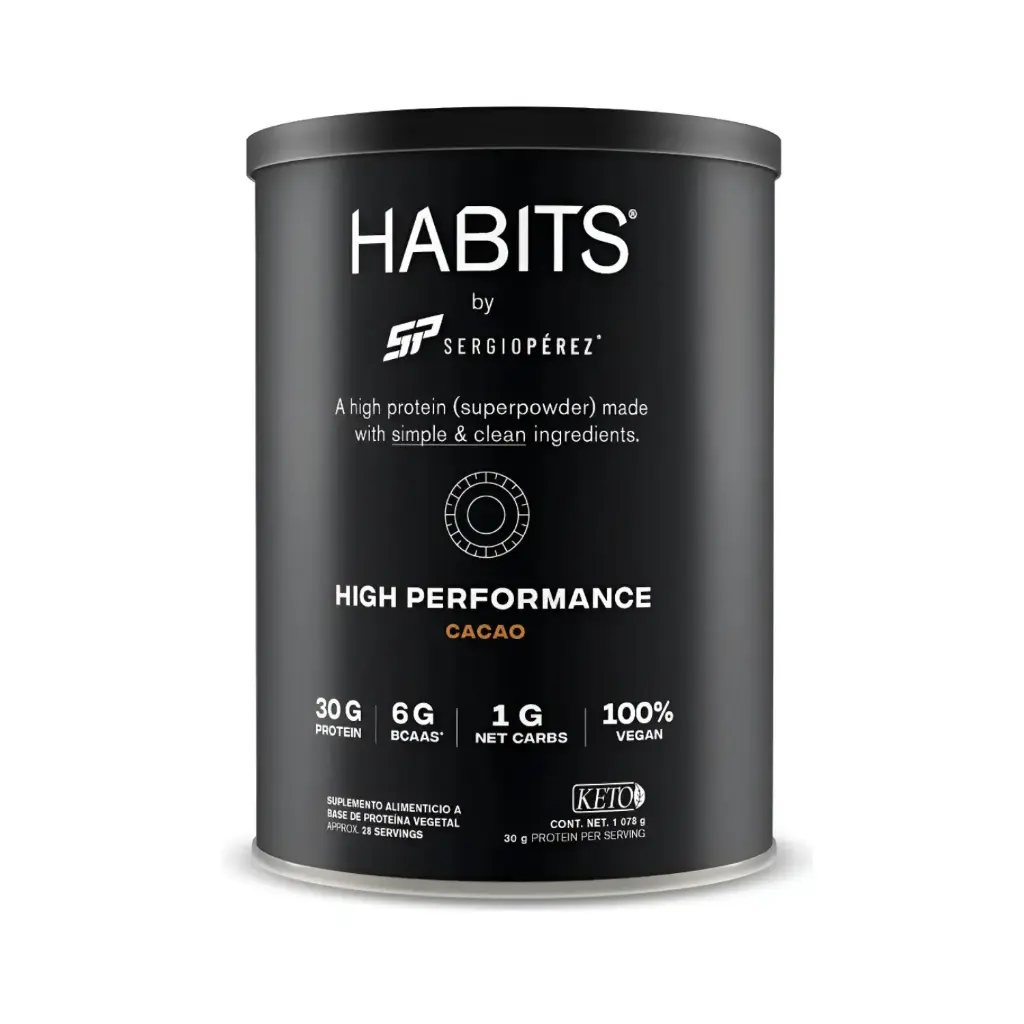 [7501468159635] Habits Proteína Vegana By Checo Perez 1078g Cacao