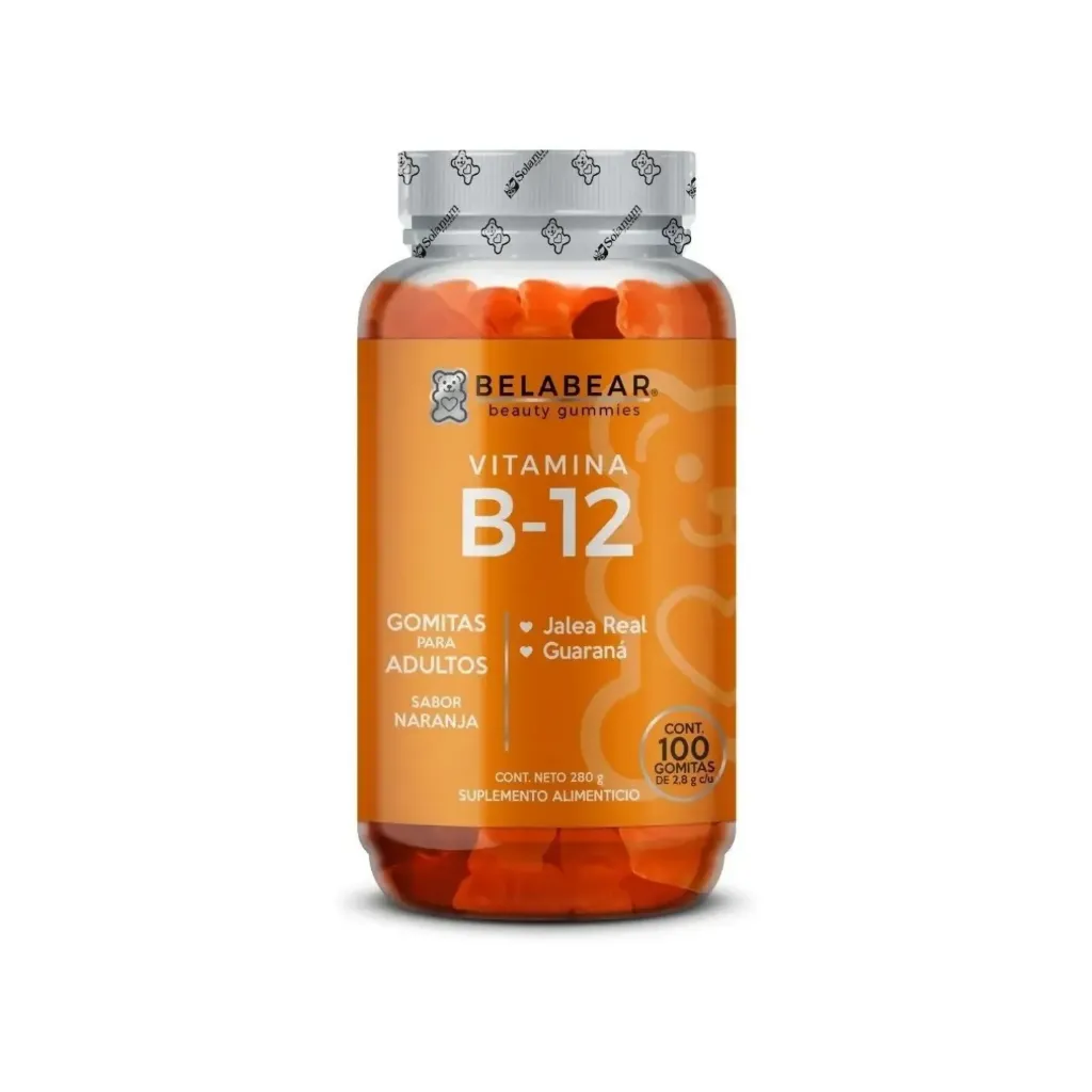 SOLANUM BELABEAR VITAMINA B12 + JALEA REAL Y GUARANÁ CON 100 GOMITAS
