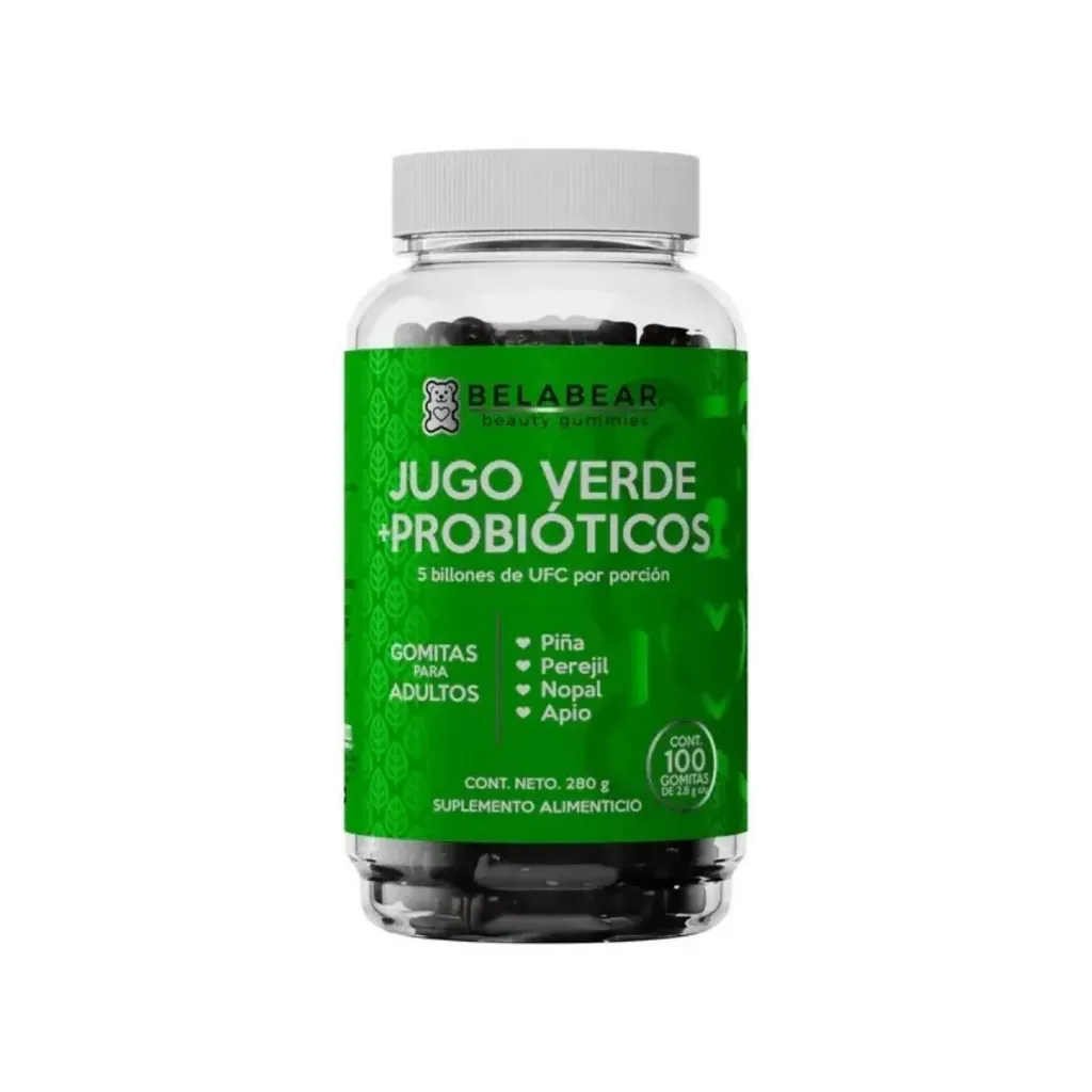 SOLANUM BELABEAR JUGO VERDE + PROBIÓTICOS 100 GOMITAS