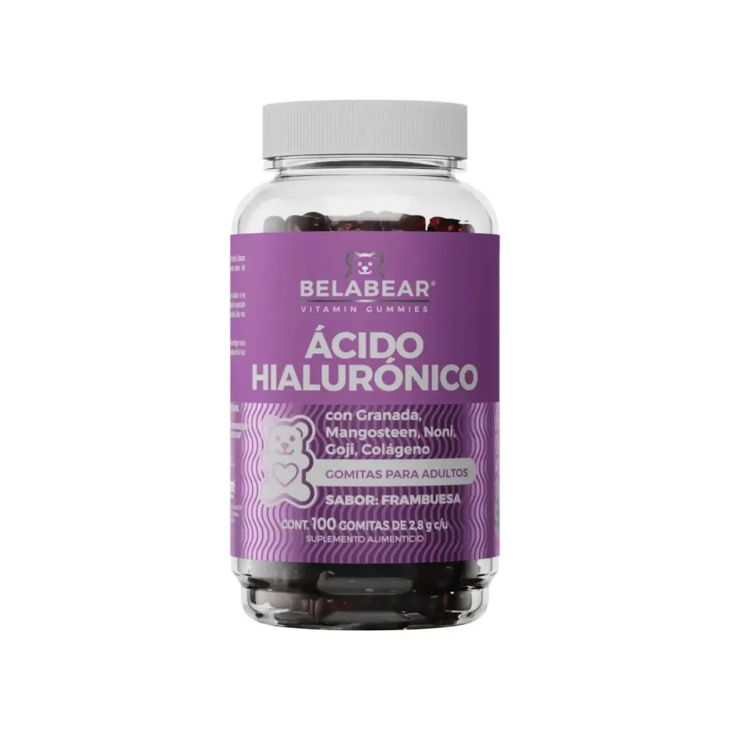SOLANUM BELABEAR ÁCIDO HIALURÓNICO 100GOMITAS DE FRAMBUESA