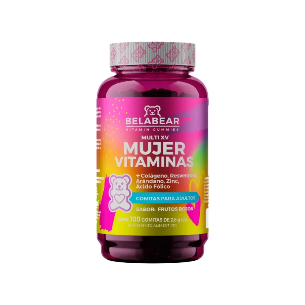 SOLANUM BELABEAR MULTIVITAMINICO PARA MUJERES 100 GOMITAS