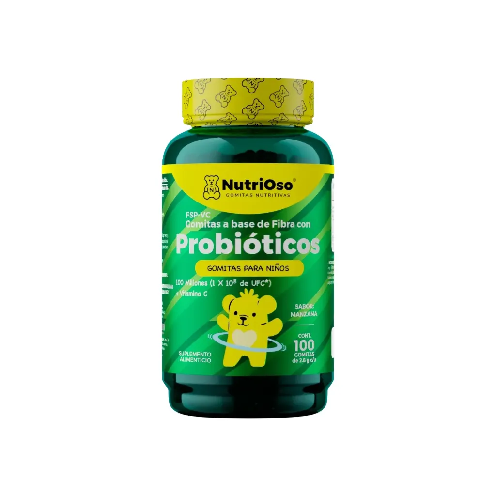 SOLANUM NUTRIOSO PROBIOTICOS + VITAMINA C PARA NIÑOS CON 100 GOMITAS