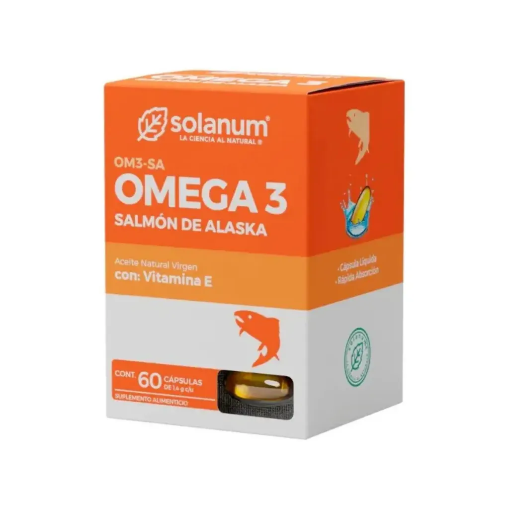 SOLANUM OMEGA 3 - SALMON DE ALASKA CON VITAMINA E 60 CAPSULAS