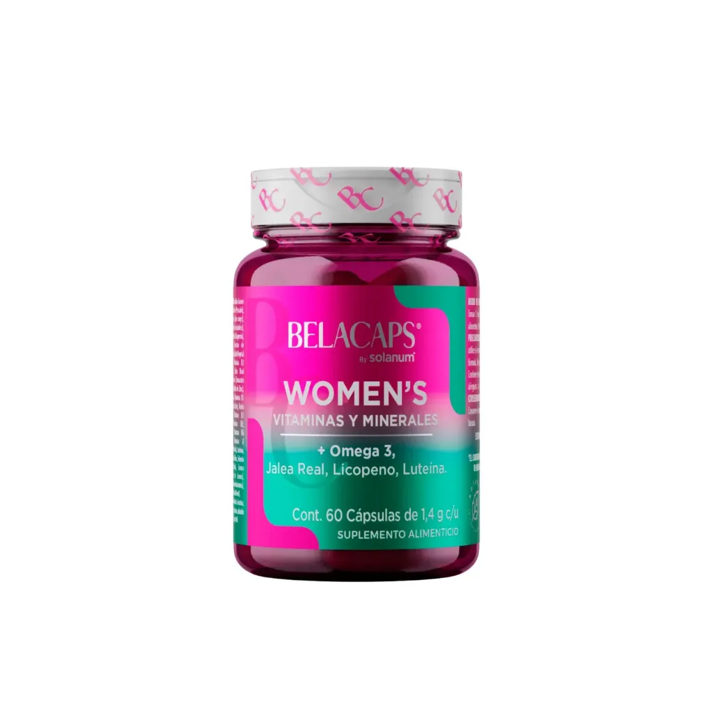 SOLANUM BELACAPS WOMENS VITAMINAS Y MINERALES CON OMEGA 3 DE 60 CAPSULAS