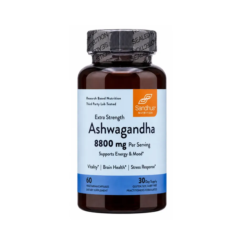 Sandhus Ashwagandha 8800mg Salud Cerebral 60 Capsulas
