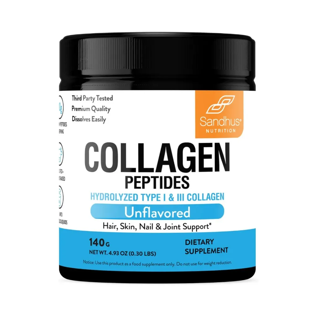 Sandhus Collagen Peptides, Péptidos De Colágeno Con 140g
