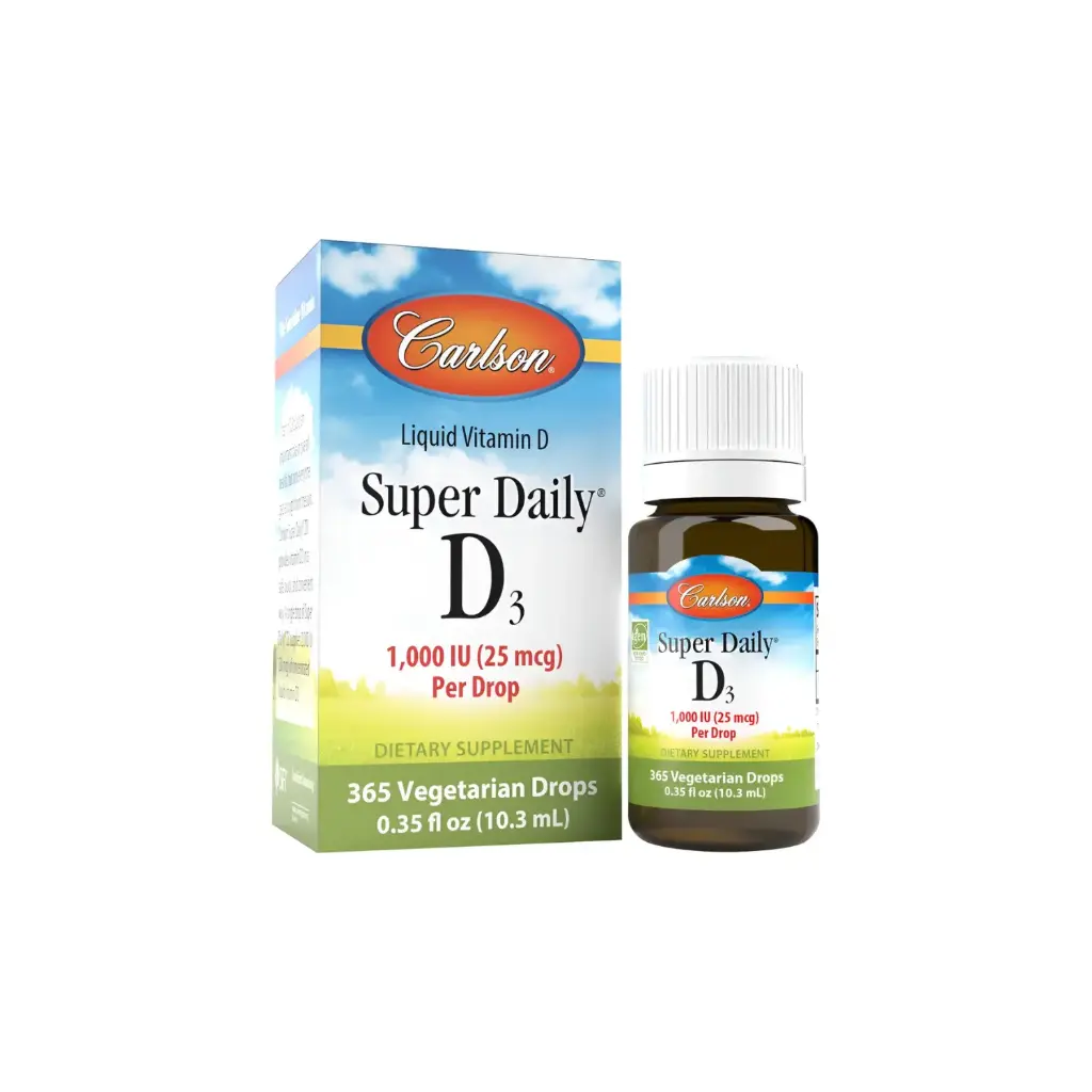 [088395012709] Carlson Labs Super Daily Vitamina D3, 1000 IU, 10.3 ml