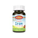 Carlson Labs Kid's Hierro, 15 mg, 60 Tabletas Masticables, Fresa
