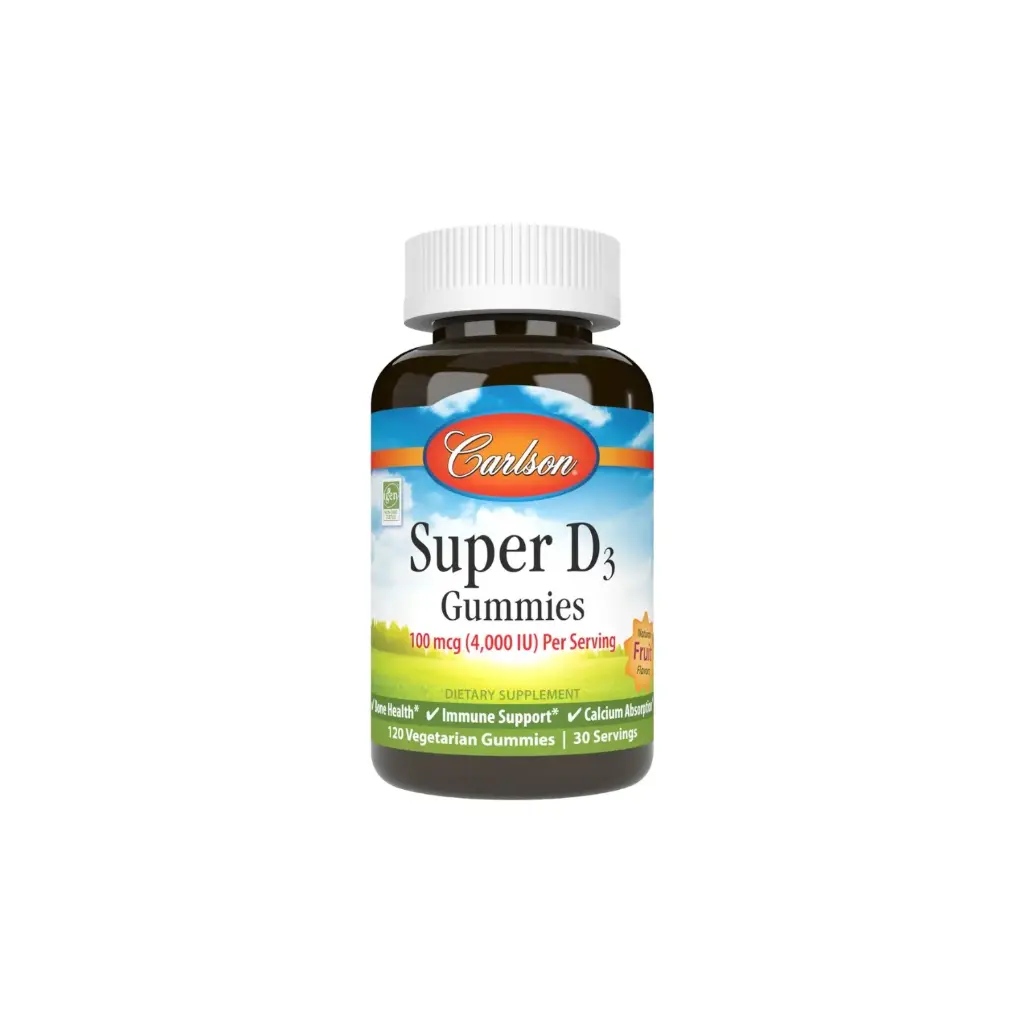 Carlson Labs Super D3, 100 mcg, 120 Gomitas