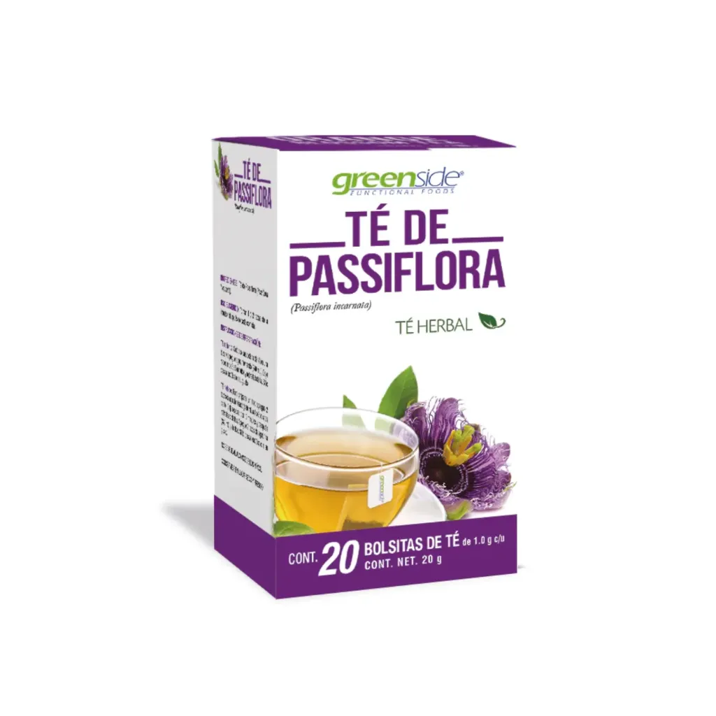 [ST-IP3M-RKDR] Greenside Té De Passiflora Incarnata Relajación Y Apoyo Al Descanso Natural 20 Bolsitas De 1 G