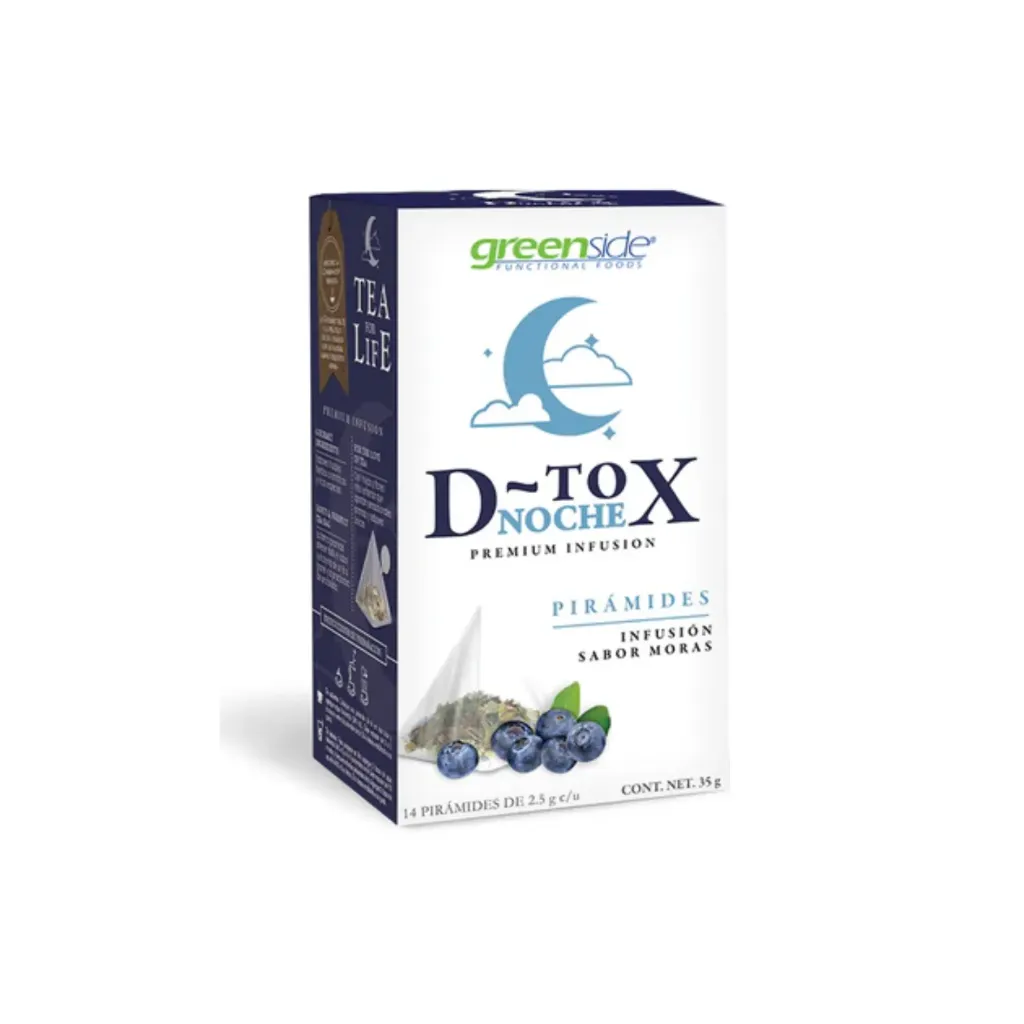 [D-toxNoche033119302291] Greenside D-tox Noche Caja Con 14 Infusiones En Pirámide Sfn