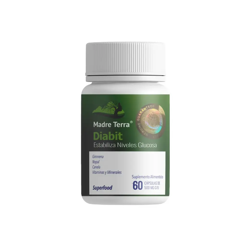 Supervits Diabit ayuda con los nuveles de Glucosa en la sangre 60 capsulas  