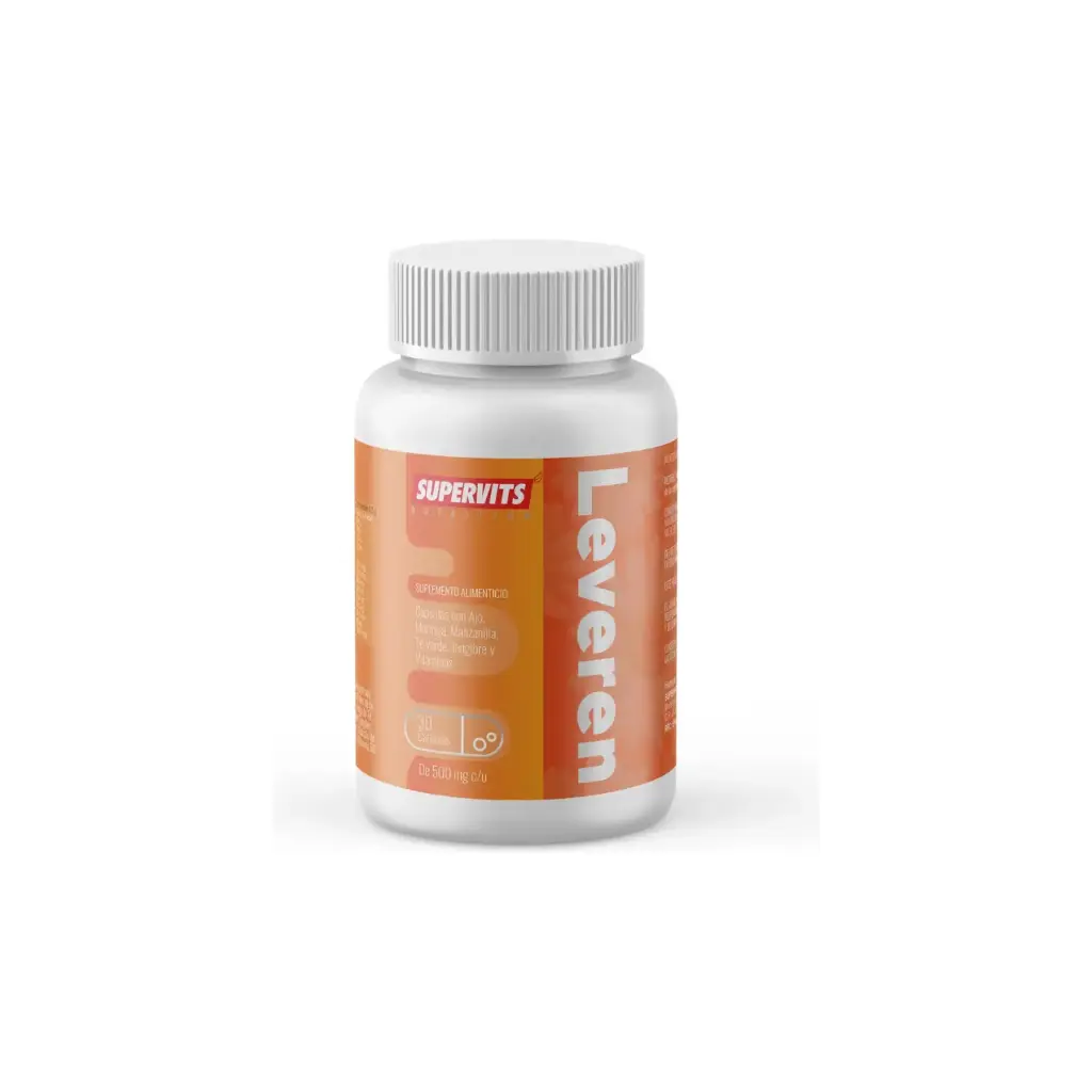 [LEVEREN1PZ]  SUPERVITS LEVEREN LIMPIEZA DE HIGADO 30 CAPSULAS DE 500 G 