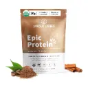 Sprout Living Epic Protein Chocolate Maca 1 Libra, Rendimiento Deportivo y Apoyo Adaptógeno