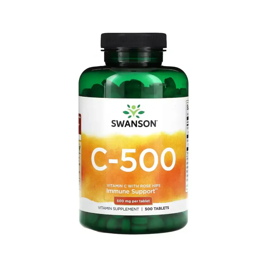 Swanson, C-500 Refuerzo Inmunitario 500 Mg, 500 Tabletas