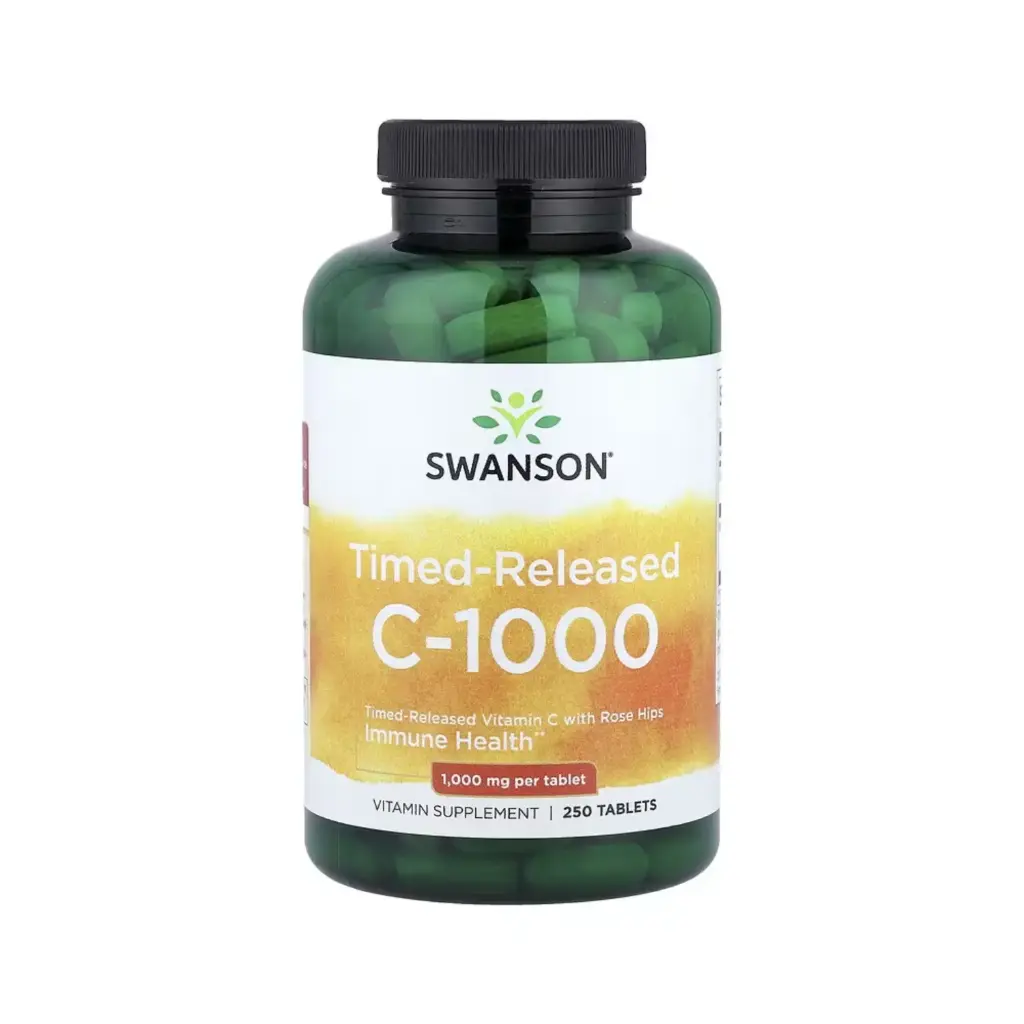 Swanson Vitamina C1000 Con Rosa Mosqueta De Liberación Prolongada,salud Inmunitaria 1000 Mg, 250 Tabletas