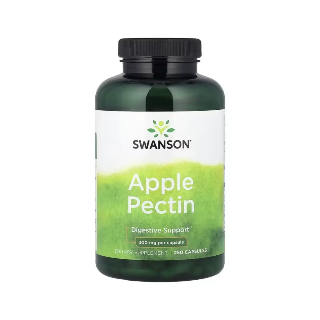 [087614013053] Swanson Pectina De Manzana, Refuerzo Para El Sistema Digestivo 300 Mg, 250 Cápsulas 
