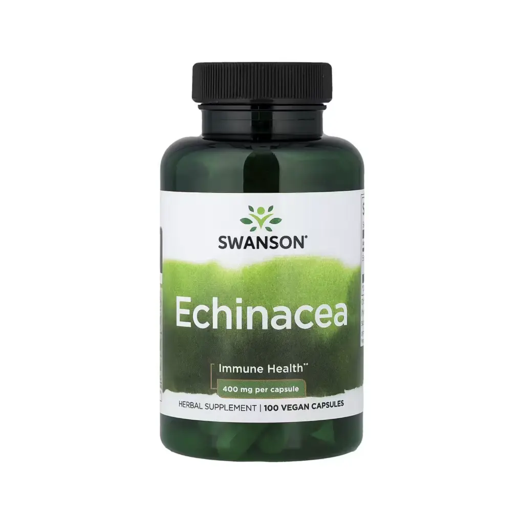 [087614014234] Swanson Equinácea, Salud Inmunitaria 400 Mg, 100 Cápsulas Veganas