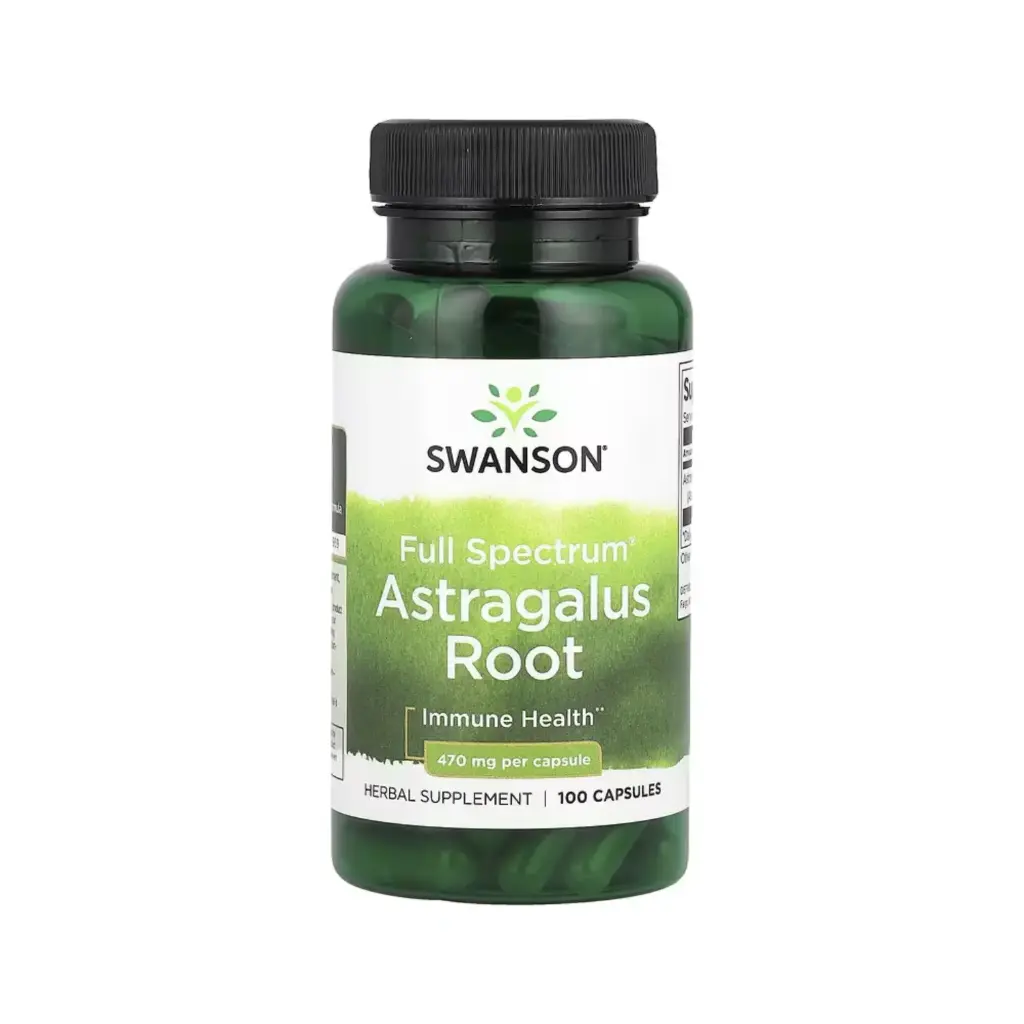 [087614015040] Swanson Raíz De Astrágalo De Espectro Completo, Salud Inmunitaria  470 Mg, 100 Cápsulas 