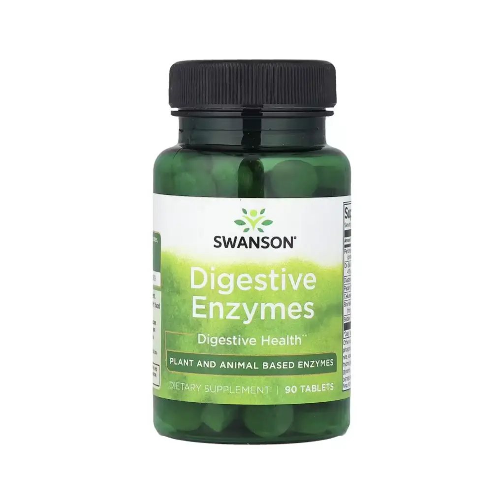 Swanson Enzimas Digestivas, Salud Digestiva, 90 Cápsulas 