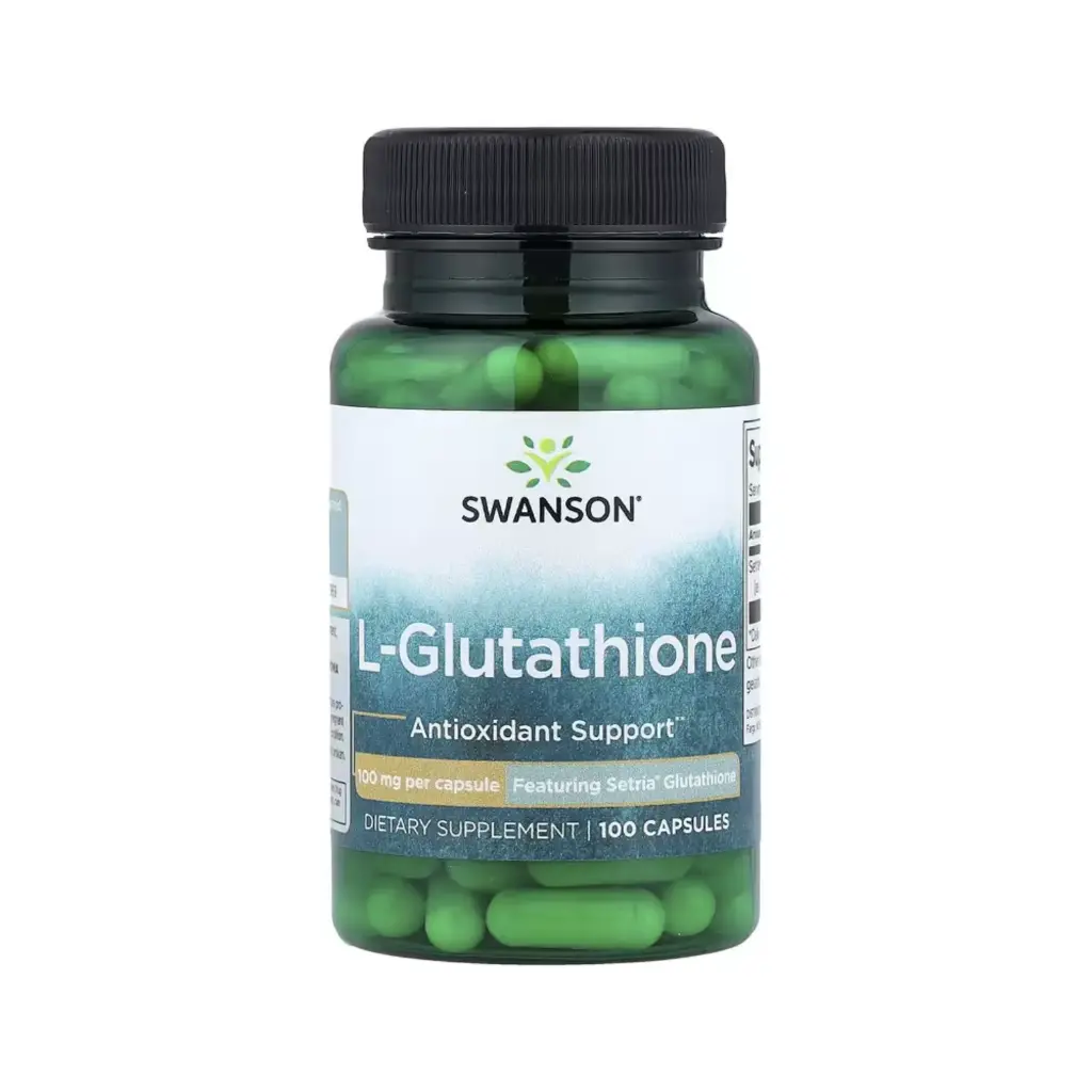 Swanson L-glutatión, Protección Antioxidante, 100 Mg, 100 Cápsulas 