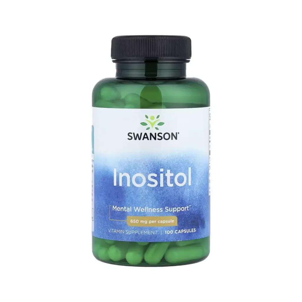 Swanson Inositol, Refuerzo Para El Bienestar Mental, 650 Mg, 100 Cápsulas
