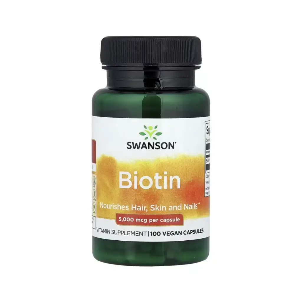 Swanson Suplemento Para El Cabello, La Piel Y Las Uñas, Refuerzo Nutricional Embellecedor, 60 Comprimidos Veganos