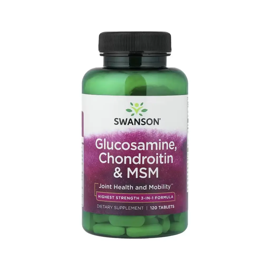 [087614110097] Swanson Glucosamina, Condroitina Y Msm Salud Y Movilidad De Las Articulaciones, 120 Tabletas