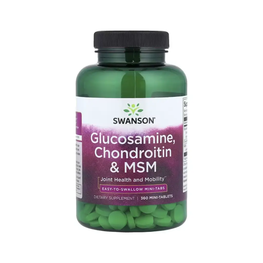 Swanson Glucosamina, Condroitina Y Msm, Salud Y Movilidad De Las Articulaciones 360 Minicomprimidos