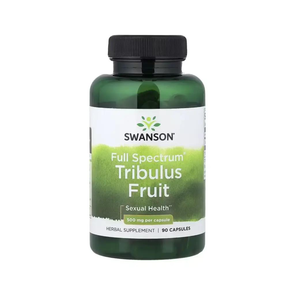 Swanson Tribulus Frutal Full Spectrum, Salud Sexual 500 Mg, 90 Cápsulas