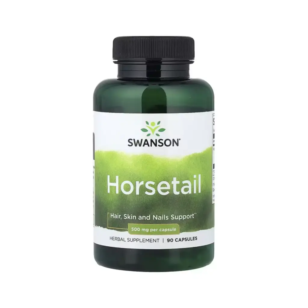 Swanson Cola De Caballo, Refuerzo Para El Cabello, La Piel Y Las Uñas 500 Mg, 90 Cápsulas 