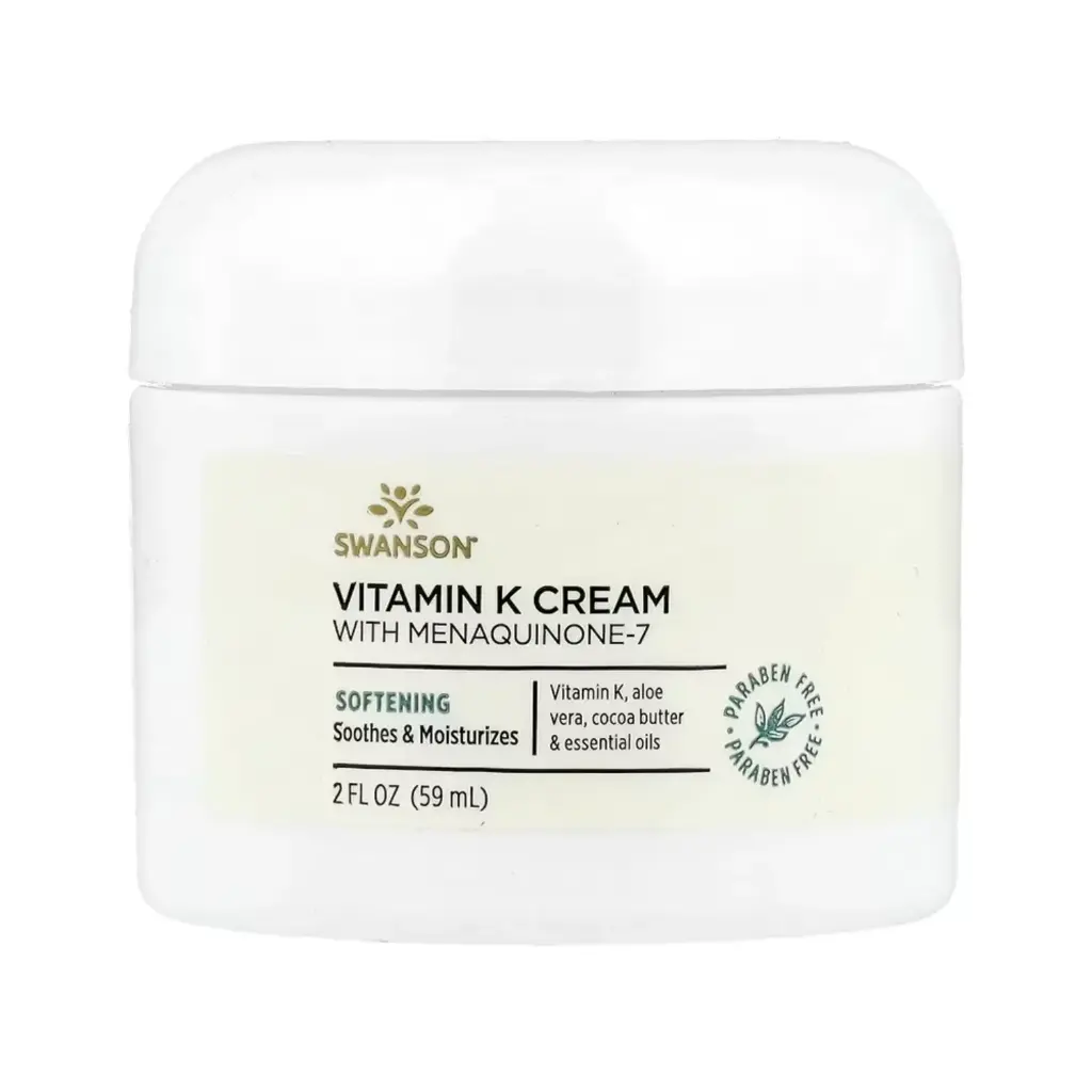 Swanson Crema Con Vitamina K Y Menaquinona-7, Efecto Suavizante 59 Ml (2 Oz. Líq.)