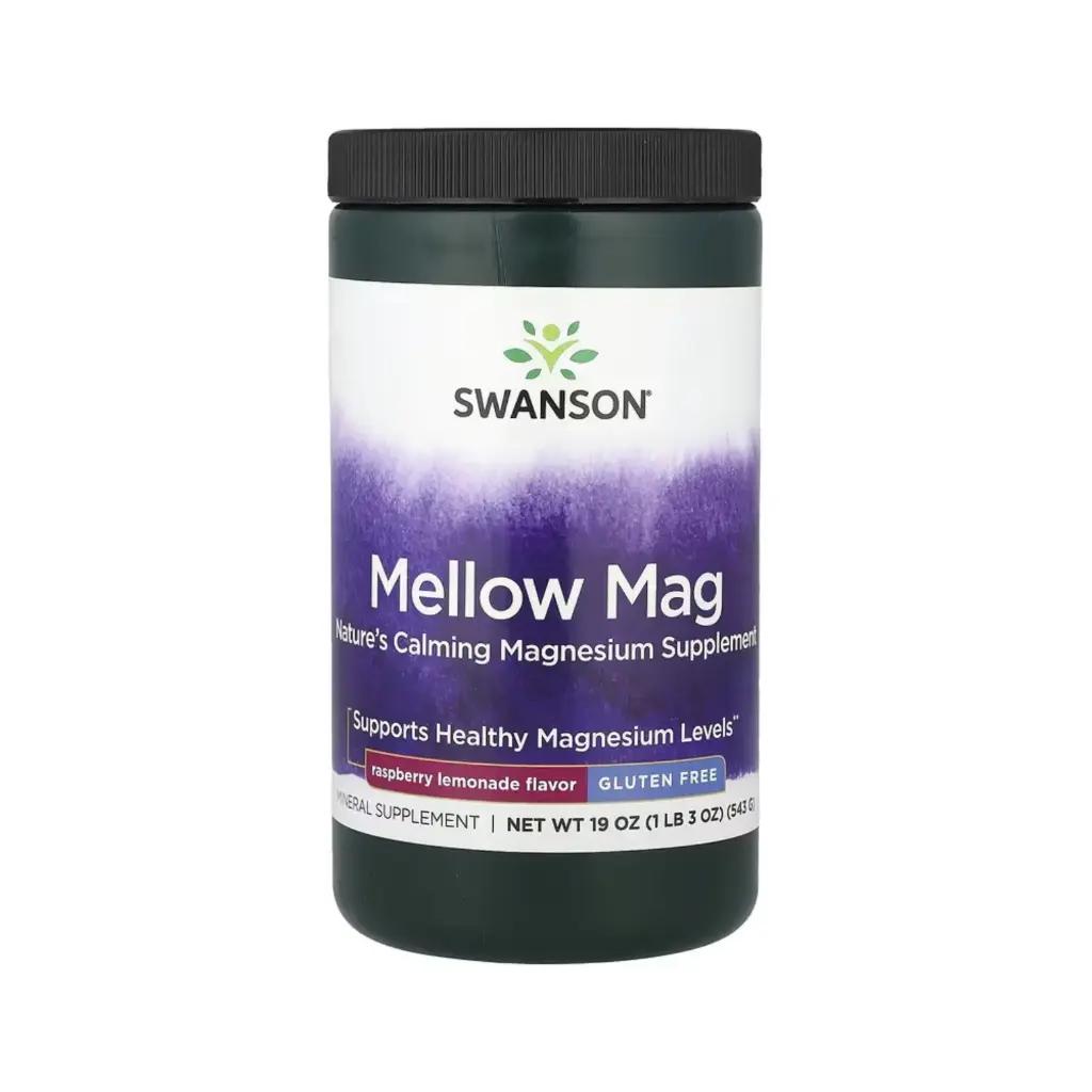 Swanson Mellow Mag, Limonada De Frambuesa, Promueve Niveles Saludables De Magnesio 543 G (19 Oz) 