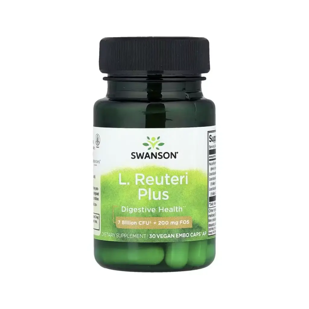 [087614190259] Swanson, L. Reuteri Plus, 7000 Millones Ufc, 30 Cápsulas Veganas Salud Digestiva, Embo Caps Ap 