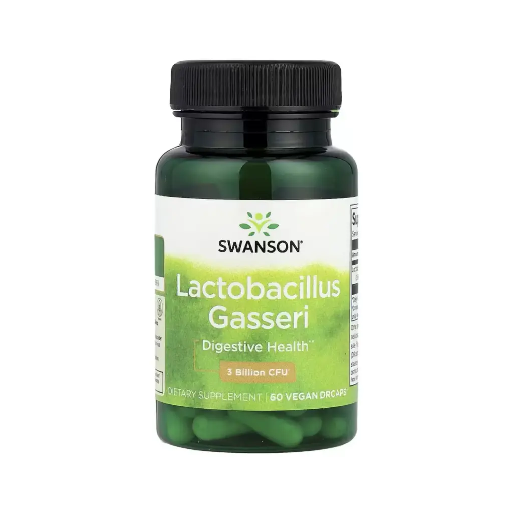Swanson, Lactobacillus Gasseri, 3000 Millones De Ufc, Salud Digestiva, 60 Cápsulas Veganas Drcaps