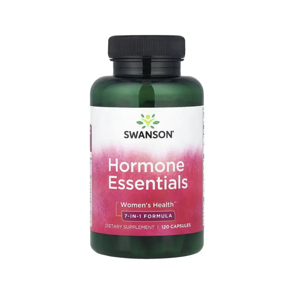 [087614070285] Swanson Hormonas Esenciales, Suplemento Para La Salud De La Mujer, Promueve El Equilibrio Hormonal, 120 Cápsulas