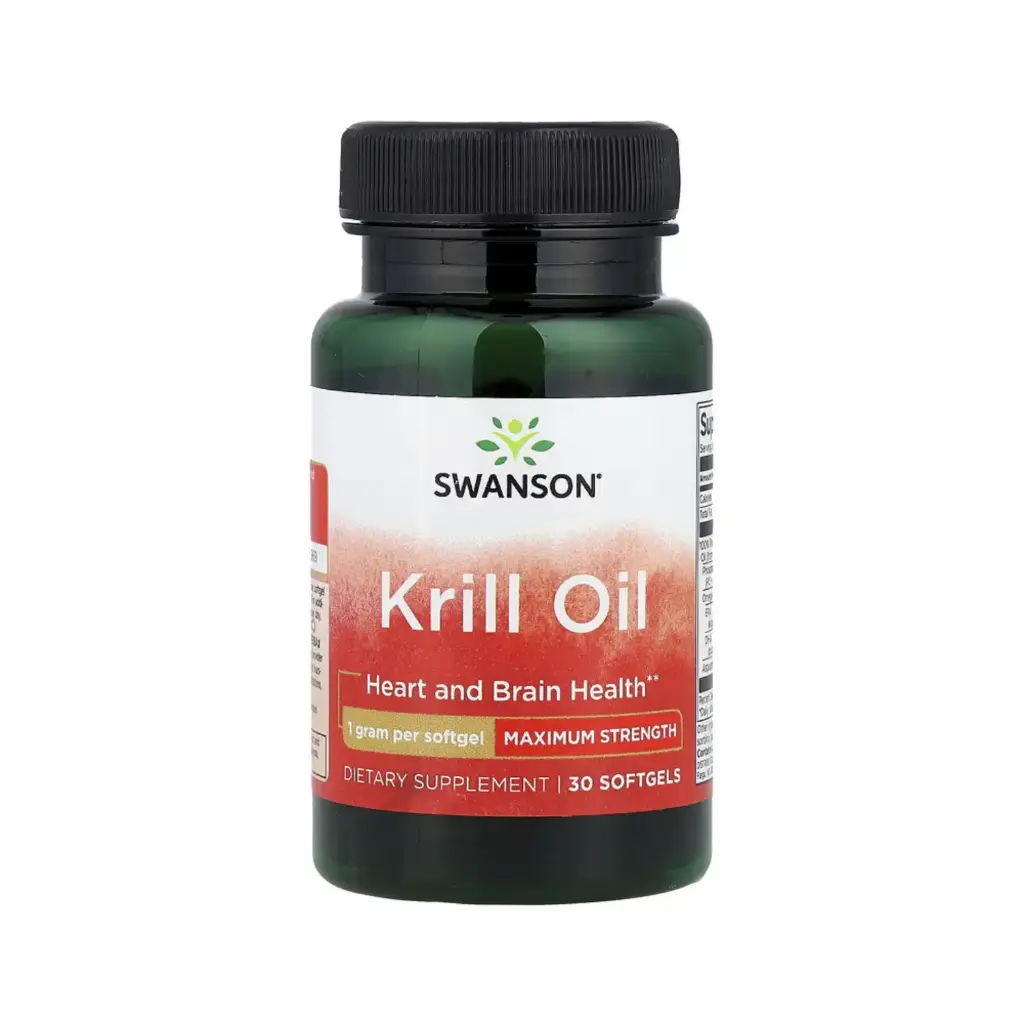 [087614170657] Swanson Aceite De Kril, Concentración Máxima, Salud Del Corazón Y El Cerebro, 30 Cápsulas Blandas