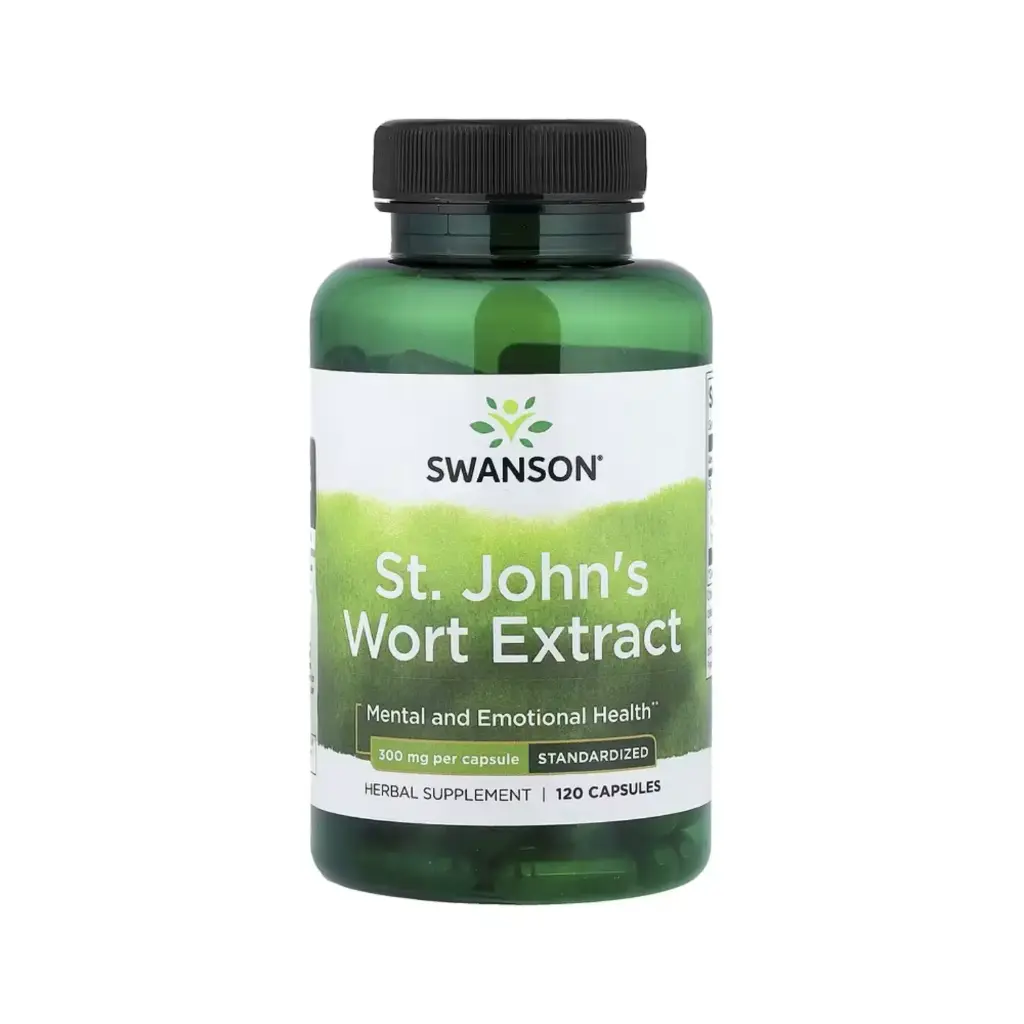 Swanson Extracto De Hierba De San Juan, Estandarizado, Salud Mental Y Emocional, 300 Mg, 120 Cápsulas 