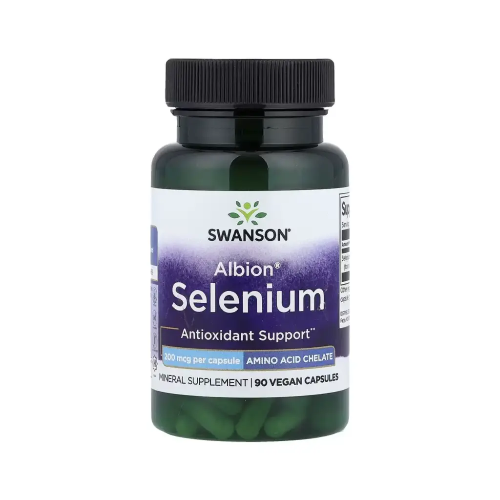 [087614020679] Swanson Selenio Albion, Protección Antioxidante, 200 Mcg, 90 Cápsulas Veganas 