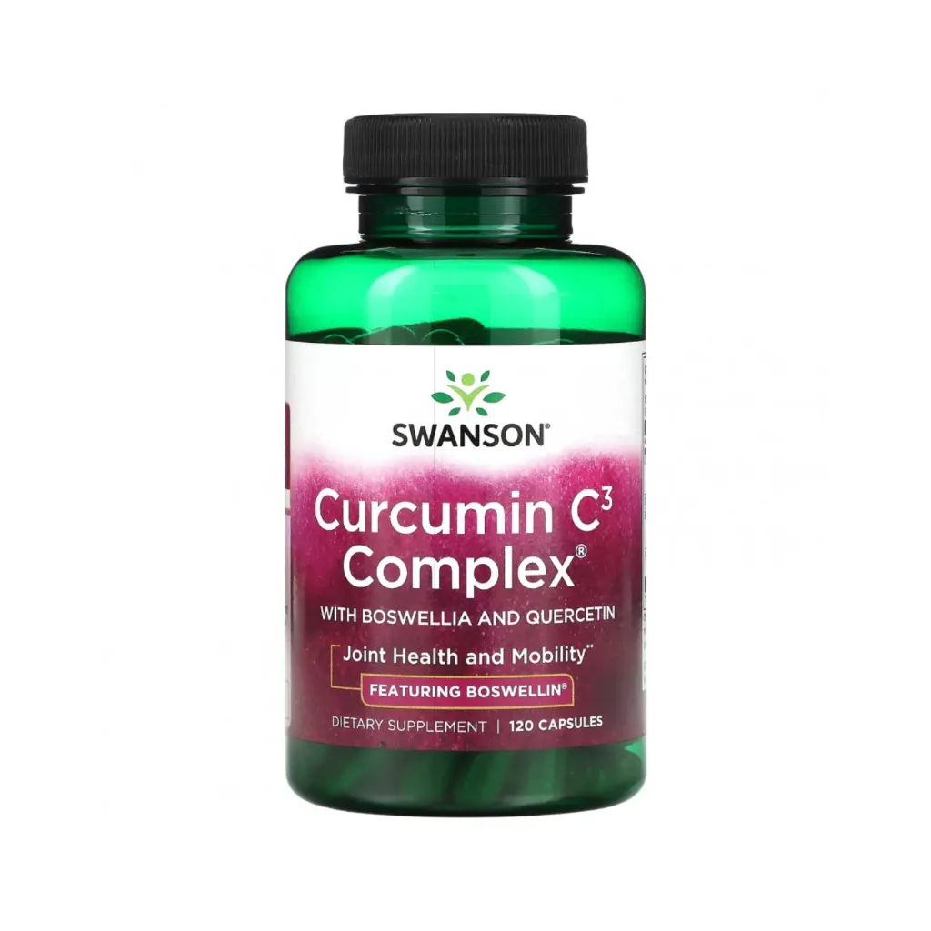 Swanson Curcumin C3 Complex Con Boswellia Y Quercetina, Salud Articular Y Movilidad, 120 Cápsulas