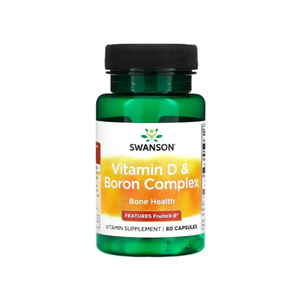 [087614022123] Swanson Complejo De Vitamina D Y Boro, Ayuda A La Absorción Eficiente Del Calcio, 60 Cápsulas