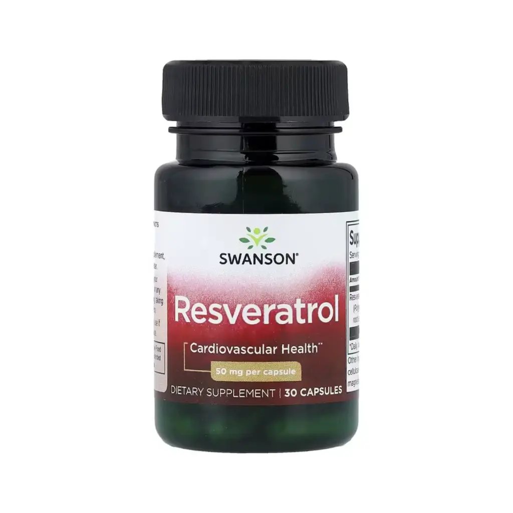 [087614022826] Swanson Resveratrol, Salud Cardiovascular, 50 Mg, 30 Cápsulas 