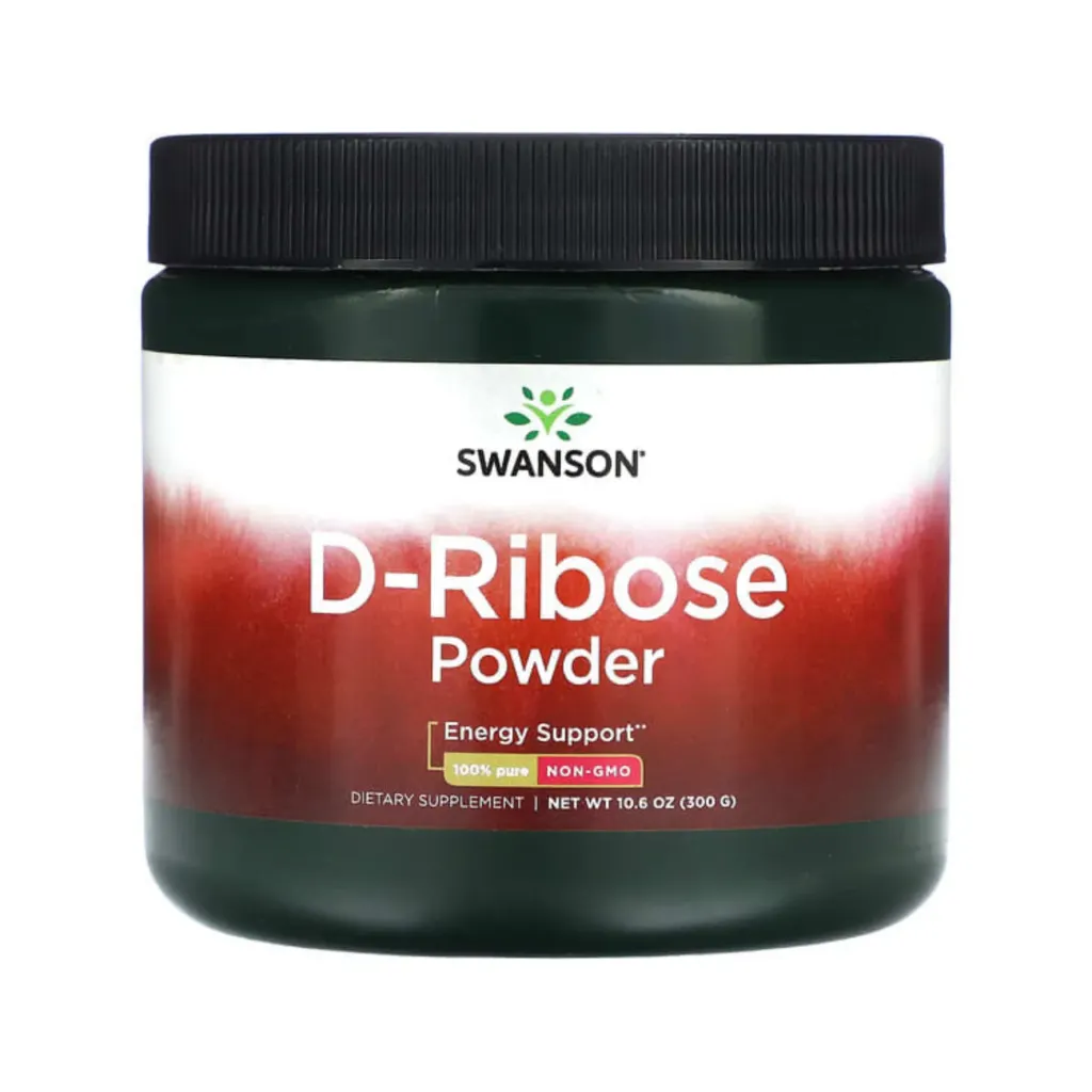 Swanson Polvo De D-ribosa, Ayuda A La Recuperación De La Energía Celular 300 G (10,6 Onzas)