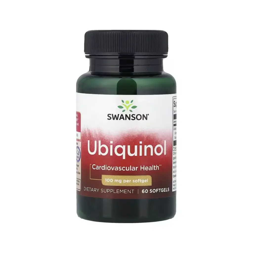 [087614023779] Swanson Ubiquinol, Salud Cardiovascular, 100 Mg, 60 Cápsulas Blandas 