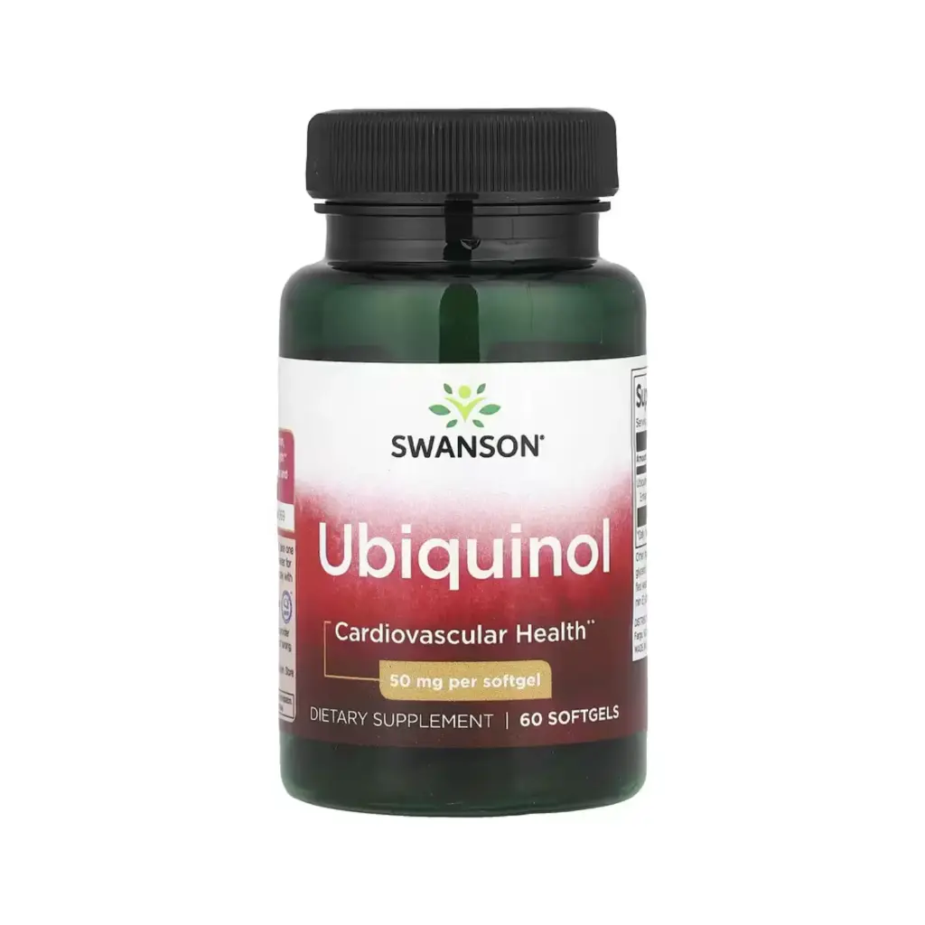 Swanson Ubiquinol, Salud Cardiovascular, 50 Mg, 60 Cápsulas Blandas 
