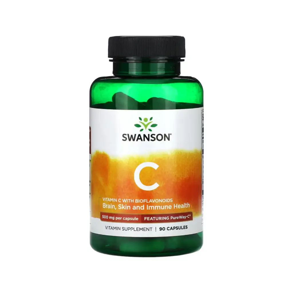 [087614024073] Swanson Vitamina C Con Bioflavonoides, Beneficio A La Salud Inmunitaria 500 Mg, 90 Cápsulas
