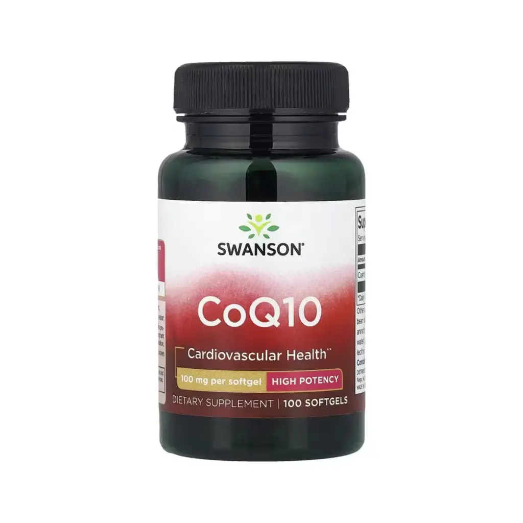 Swanson Coq10, Alta Potencia, Salud Cardiovascular, 100 Mg, 100 Cápsulas Blandas 