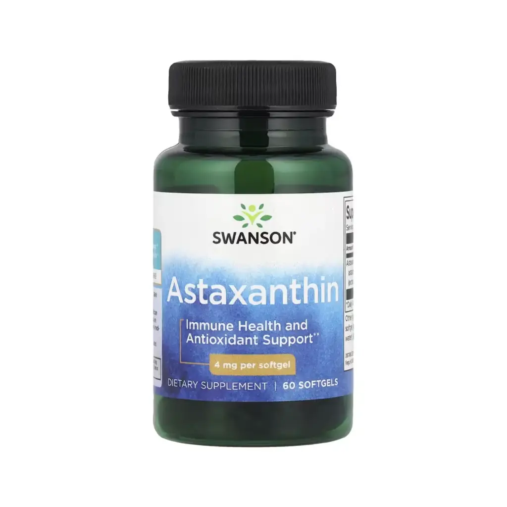 [087614027302] Swanson Astaxantina, Refuerzo Para La Salud Inmunitaria Y Protección Antioxidante, 4 Mg, 60 Cápsulas Blandas 